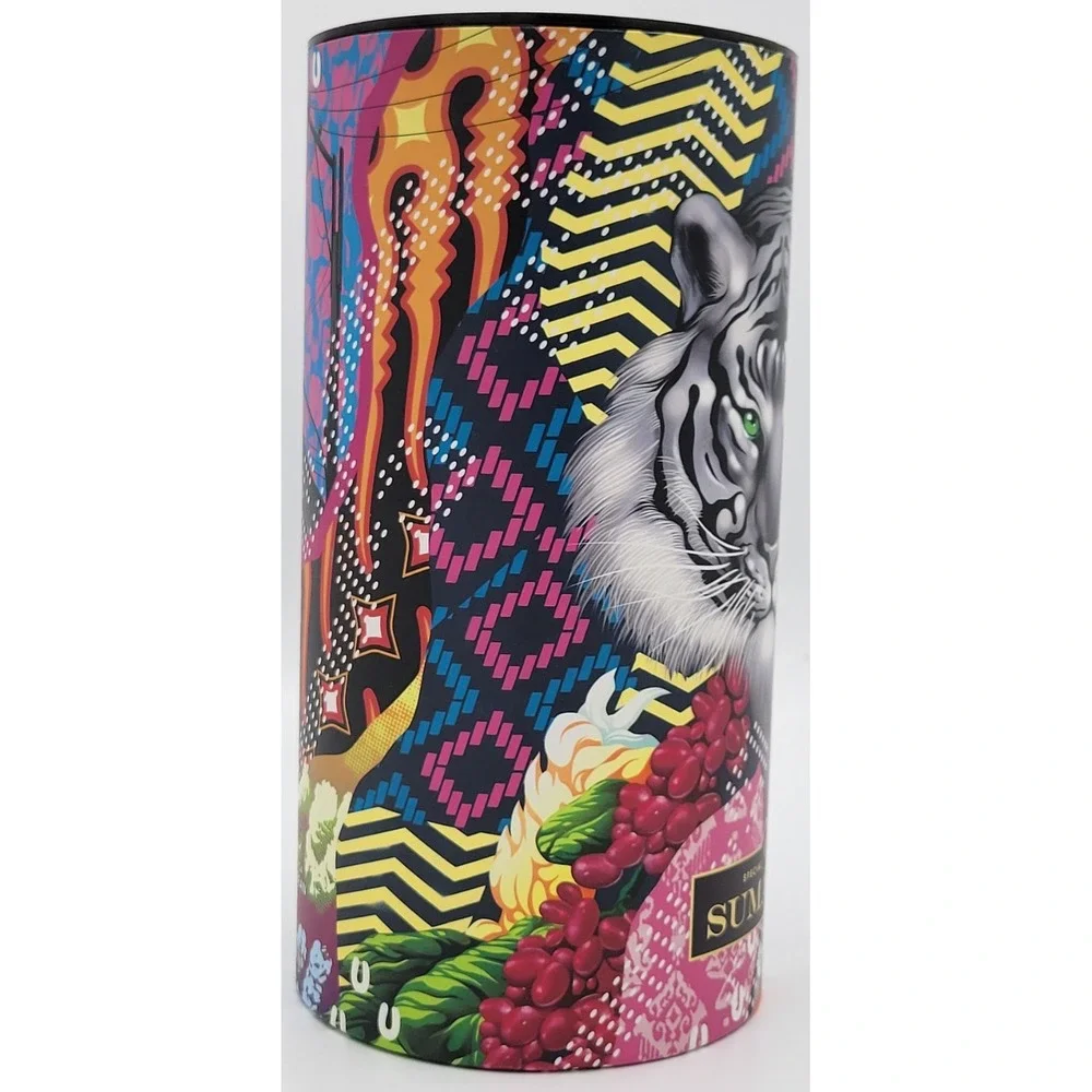 Starbucks Tristan Eaton Sumatra Special Edition Tiger Empty Canister & Poster C1